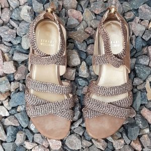 Stuart Weitzman Brown Strappy Sandals
